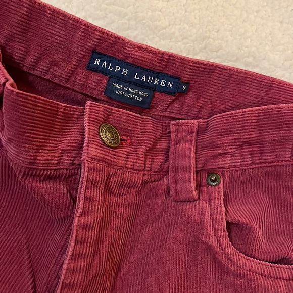 Ralph Lauren Corduroy Straight Pants Size 6 - Picture 2 of 4